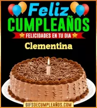 GIF Felicidades en tu día Clementina